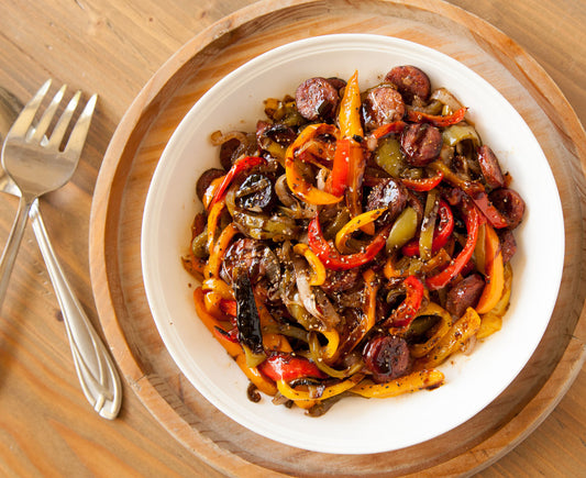 Southside Sheet Pan Smoked Sausage & Peppers