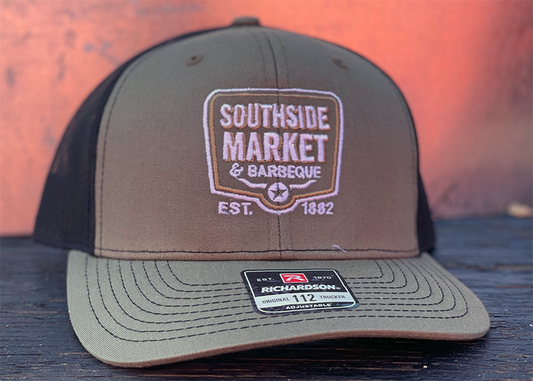 Southside Logo Hat Green on Black