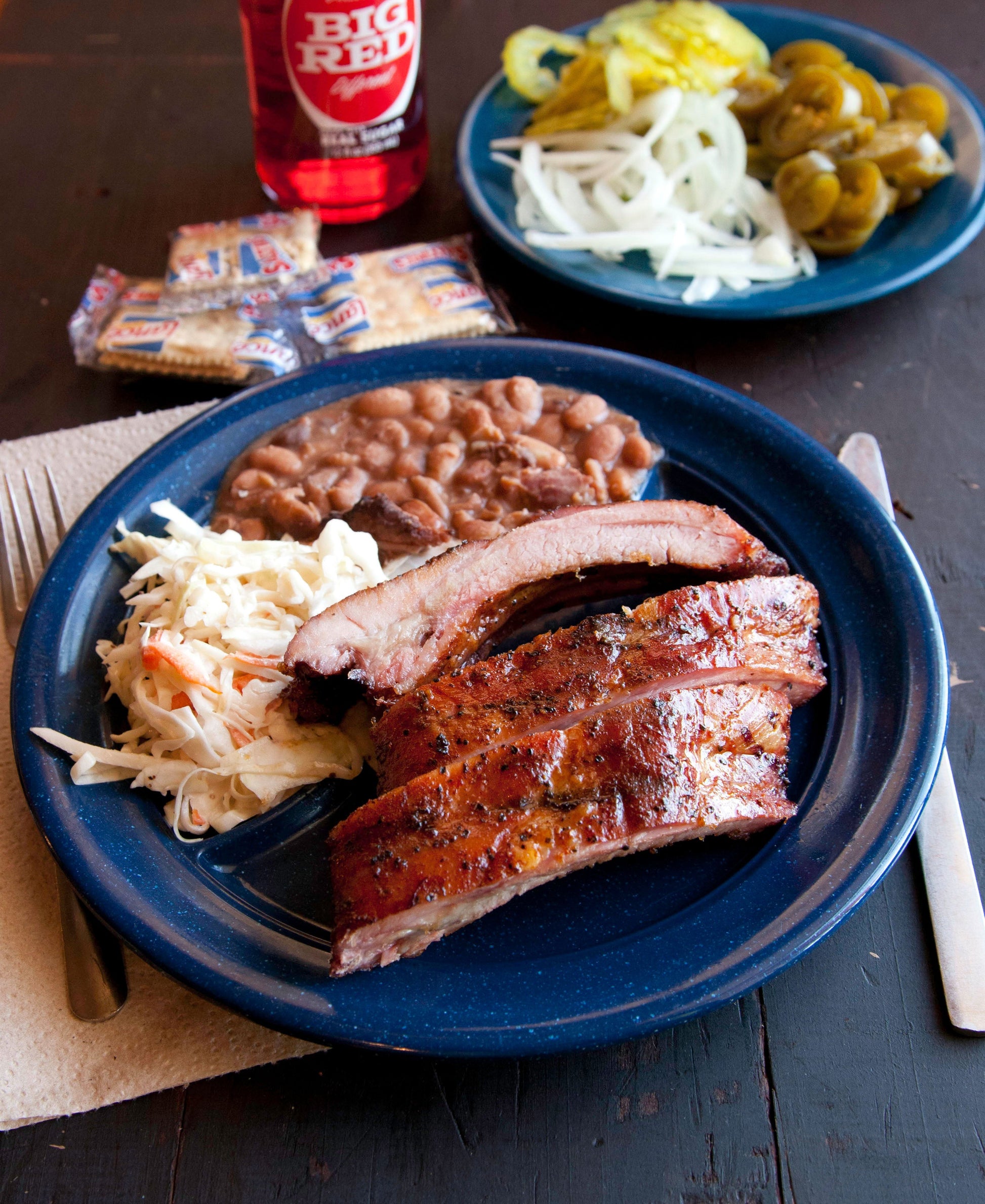 Smoked Baby Back Ribs Barbeque Plate