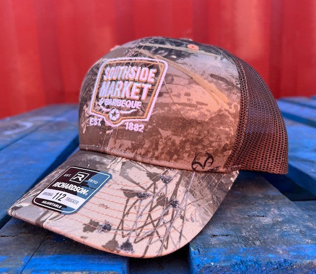 Southside Logo Hat Camo on Brown