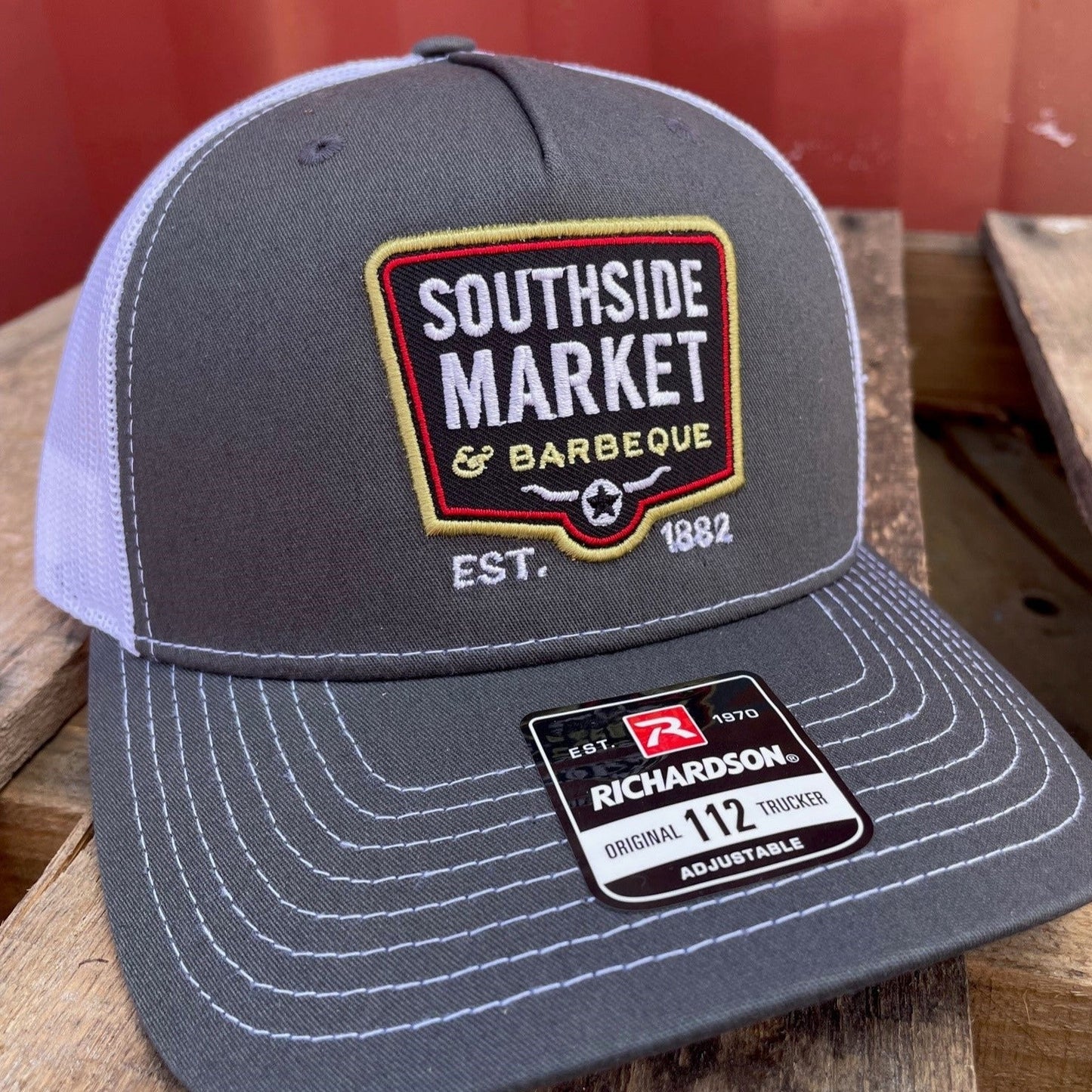 Southside Logo Patch Hat Grey on White