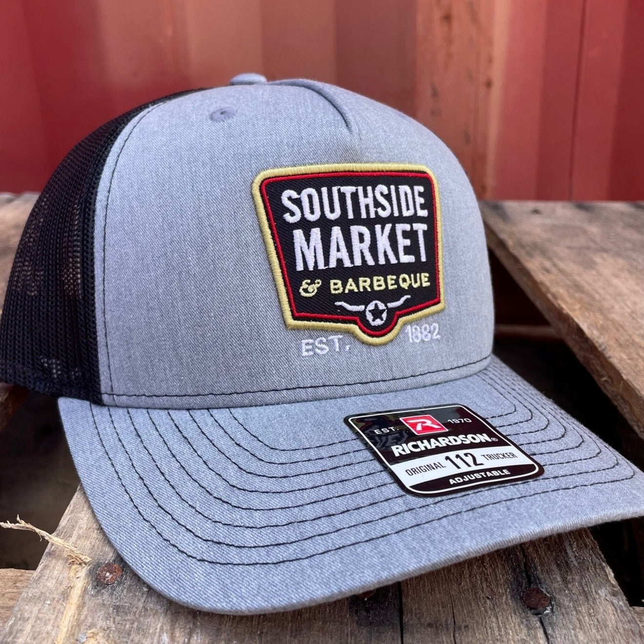 Southside Logo Patch Hat Light Grey on Black