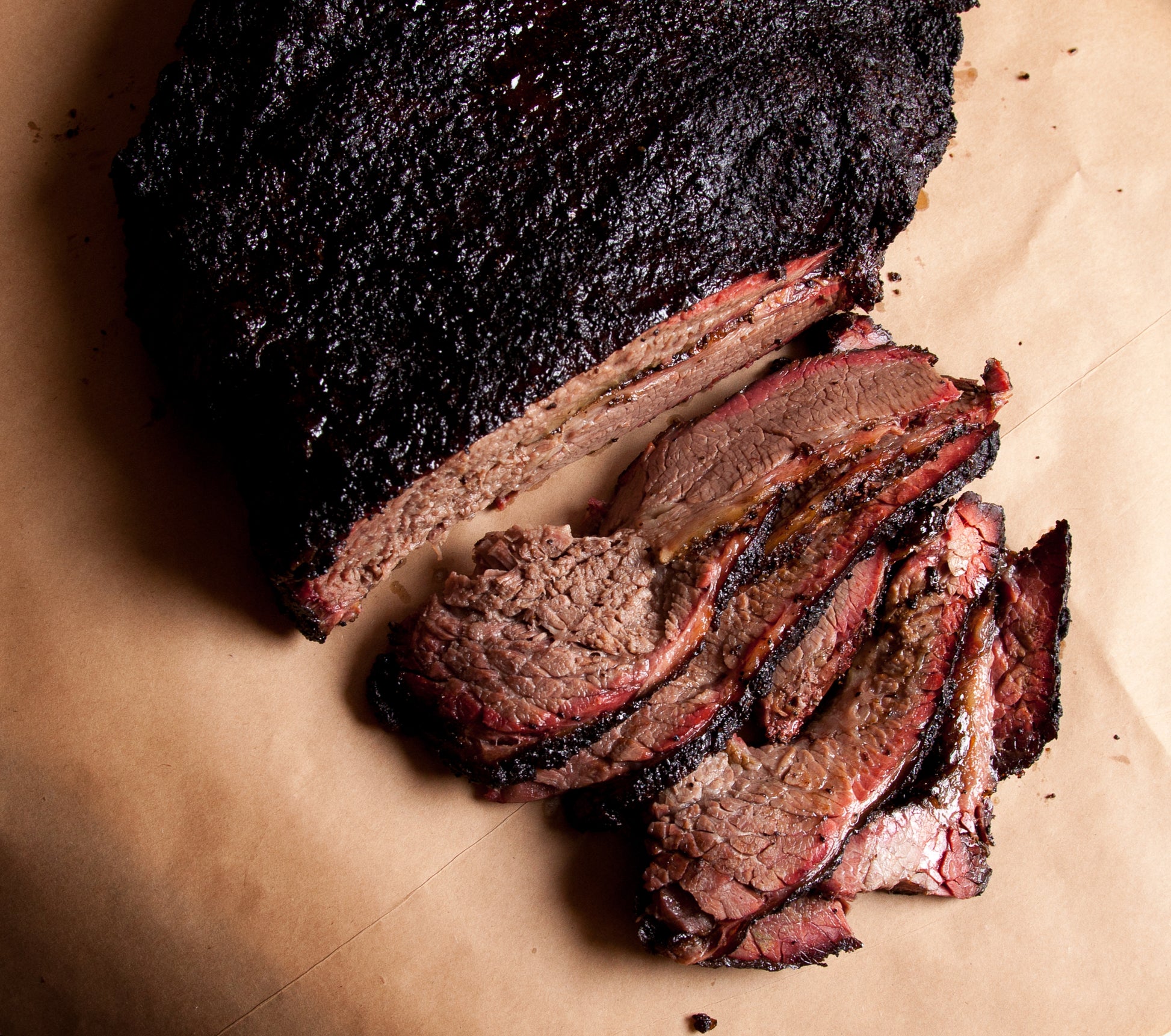 Whole Smoked Brisket with Slices