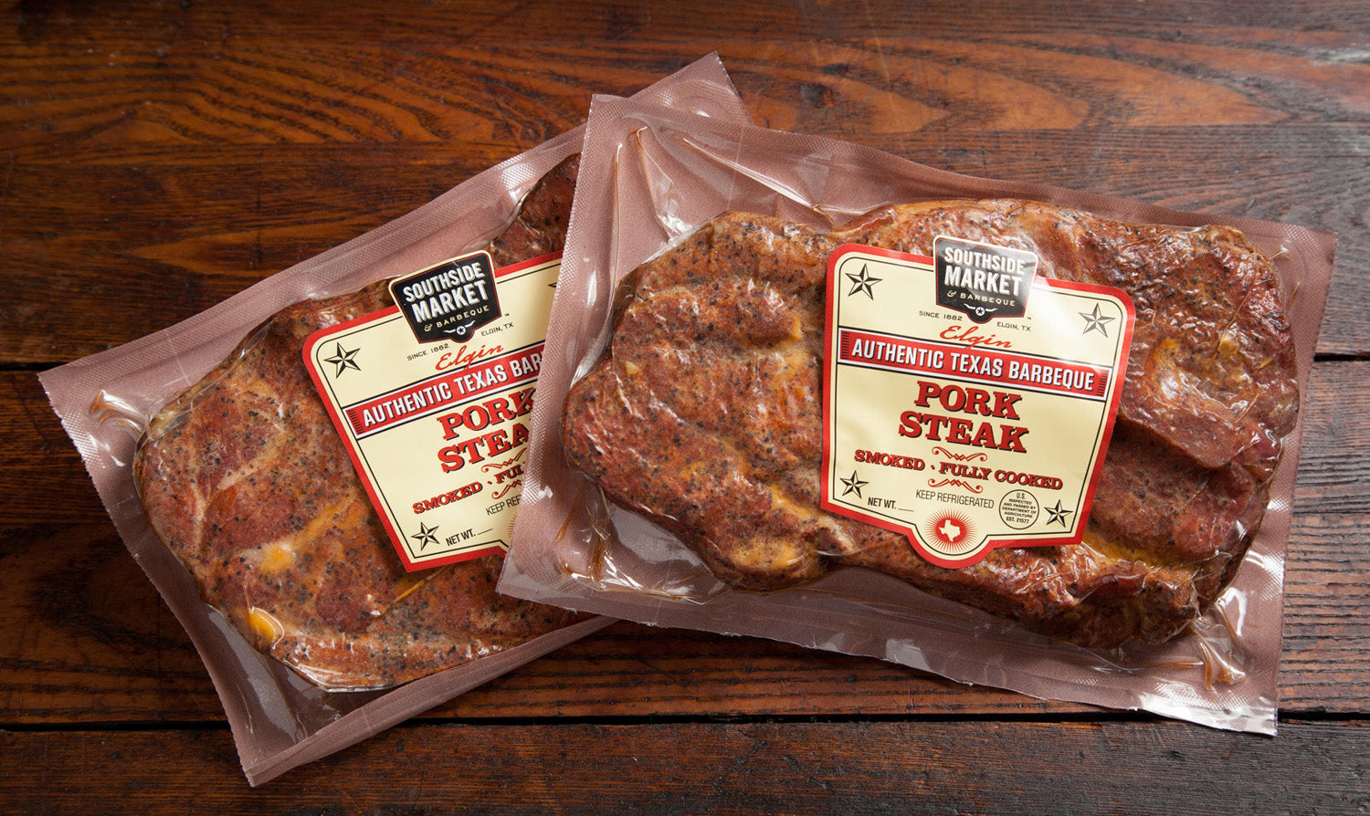 Smoked and Packaged Pork Steaks
